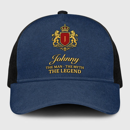 The Man The Myth The Legend Royal Blue Mesh Cap JOHNNY 13K1 C187PF