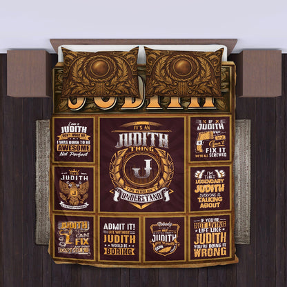 JUDITH Limited Edition Personalized Bedding Set 13K1-BS3