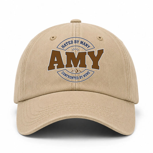 Hated By Many Confronted By None Washed Cap AMY 13K1 C36PF