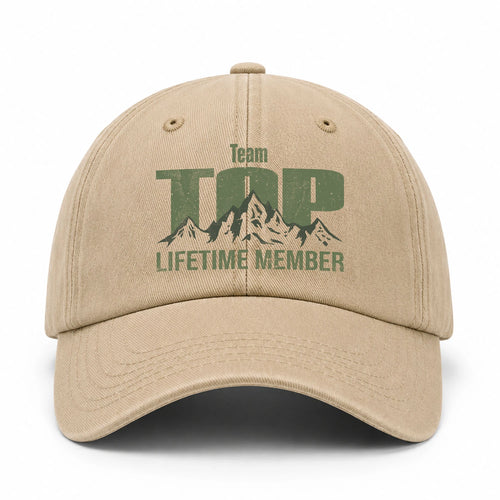 Team Your Name Lifetime Member Mountain Cap TOP 13K1 C58PF