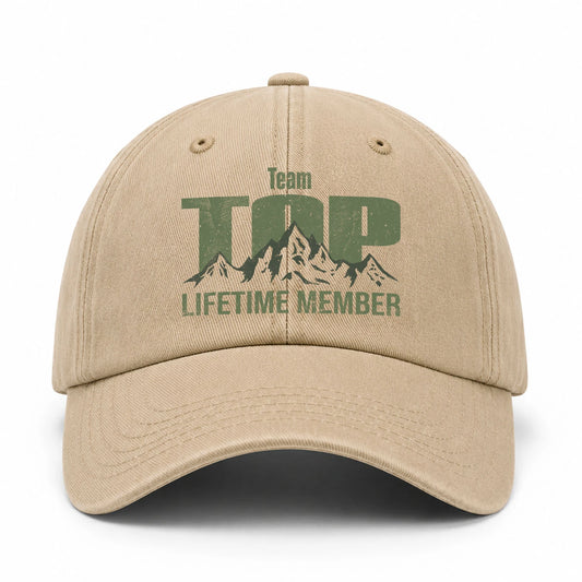 Team Your Name Lifetime Member Mountain Cap TOP 13K1 C58PF