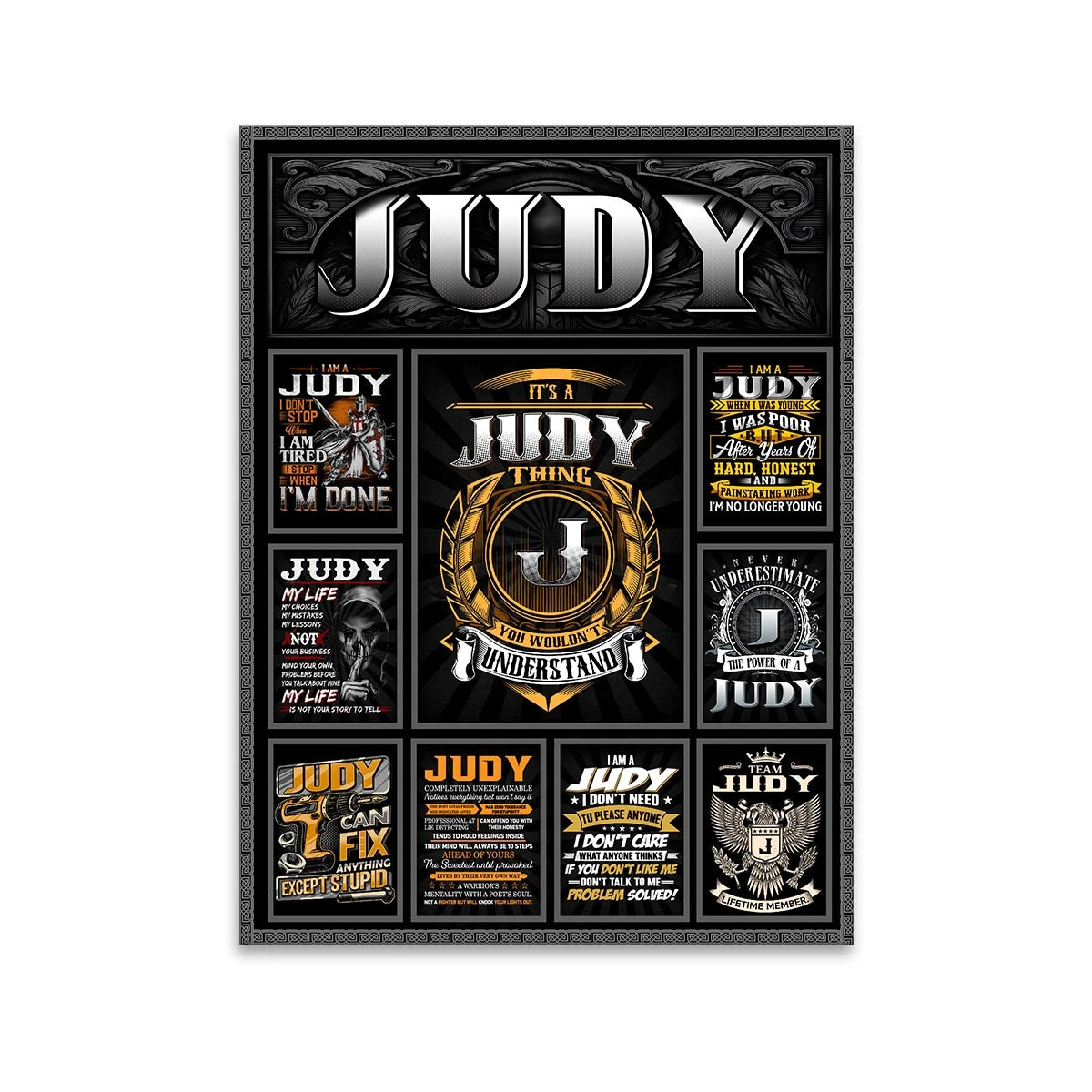 JUDY Personalized Sponge Floor Mat – Custom Printed Home Decor 13K1-AR2