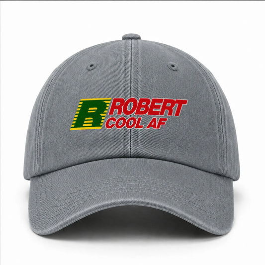 Your Name Cool Af Funny Washed Cap ROBERT 13K1 C85PF