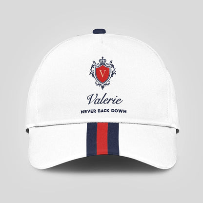 Never Back Down Stripped Cap VALERIE 13K1 C86PF