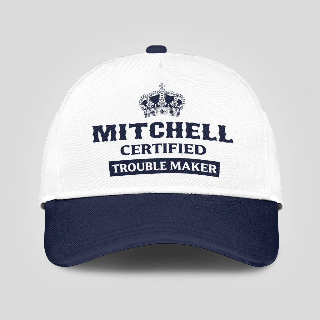 Certified Your Name Trouble Maker Washed Cap MITCHELL 13K1 C148PF