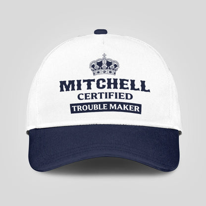 Certified Your Name Trouble Maker Washed Cap MITCHELL 13K1 C148PF