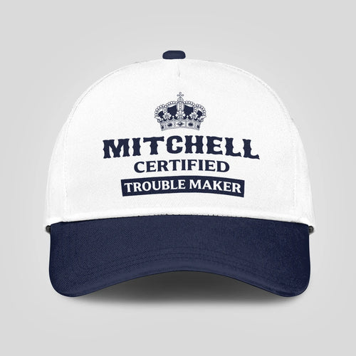 Certified Your Name Trouble Maker Washed Cap MITCHELL 13K1 C148PF