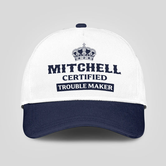 Certified Your Name Trouble Maker Washed Cap MITCHELL 13K1 C148PF
