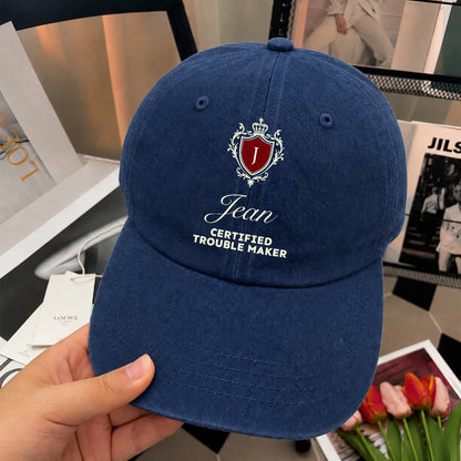 Live Laugh Love Royal Blue Washed Cap JEAN 13K1 C176PF