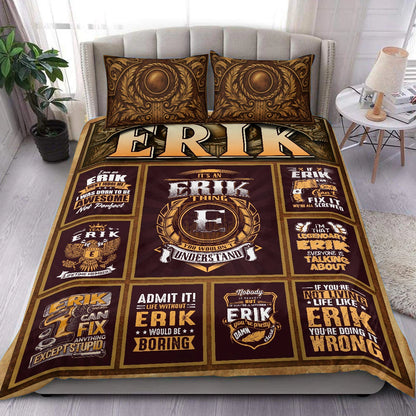 ERIK Limited Edition Personalized Bedding Set 13K1-BS3