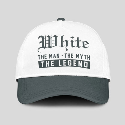 The Man The Myth The Legend Luxury Cap WHITE 13K1 C39PF