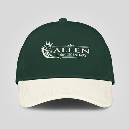 Born Legendary Lion Logo Sage Green And Beige Cap ALLEN 13K1 C182PF