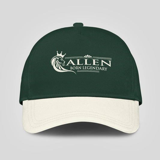 Born Legendary Lion Logo Sage Green And Beige Cap ALLEN 13K1 C182PF