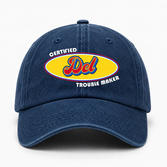Certified Your Name Trouble Maker Washed Cap DEL 13K1 C73PF
