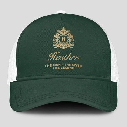 The Man The Myth The Legend Sage Green Mesh Cap HEATHER 13K1 C192PF
