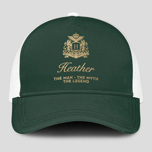 The Man The Myth The Legend Sage Green Mesh Cap HEATHER 13K1 C192PF