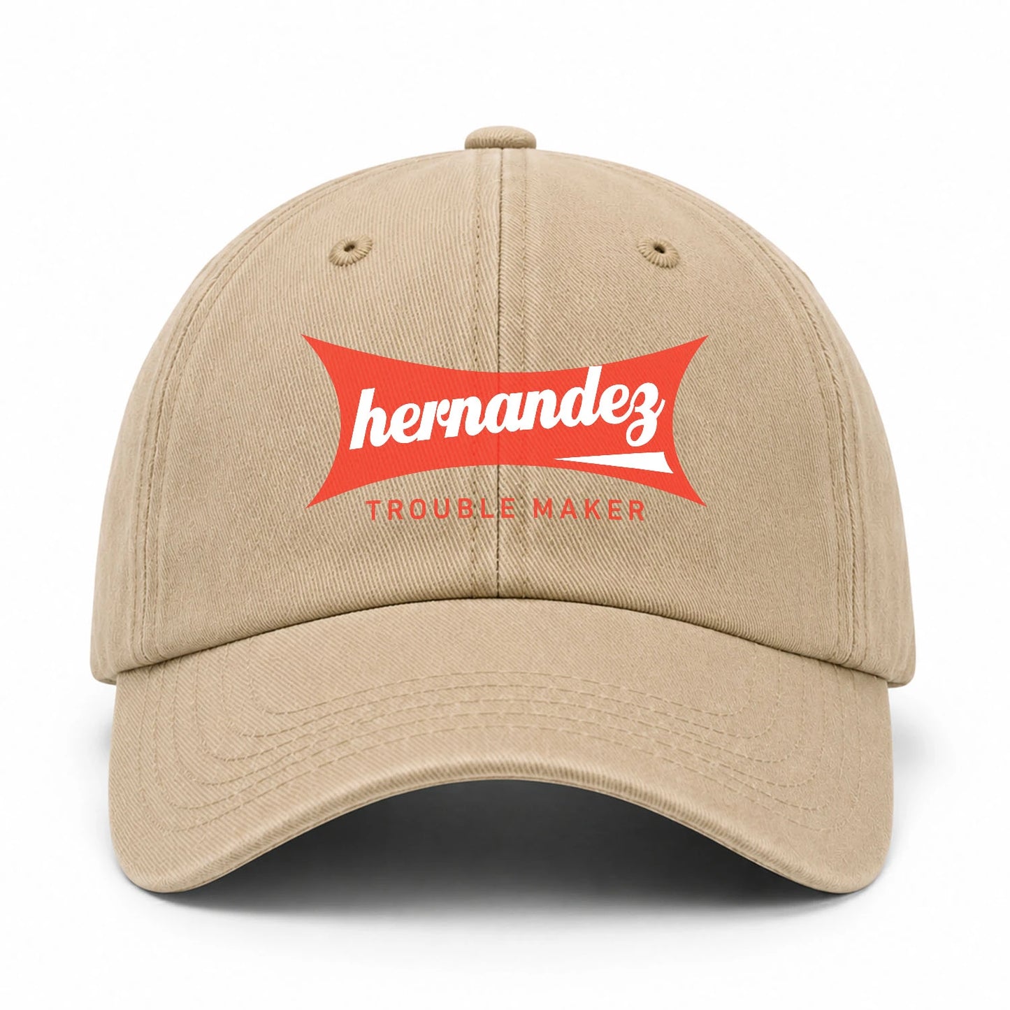 Trouble Maker Red Logo Washed Cap HERNANDEZ 13K1 C78PF