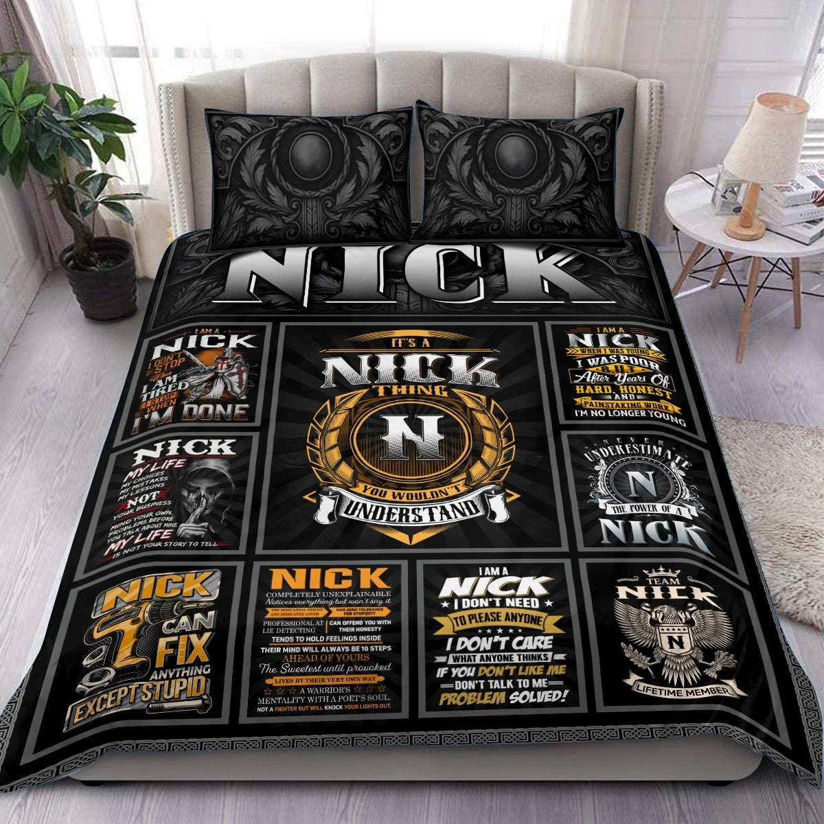 NICK Limited Edition Personalized Bedding Set 13K1-BS2
