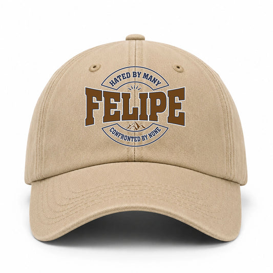 Hated By Many Confronted By None Washed Cap FELIPE 13K1 C36PF