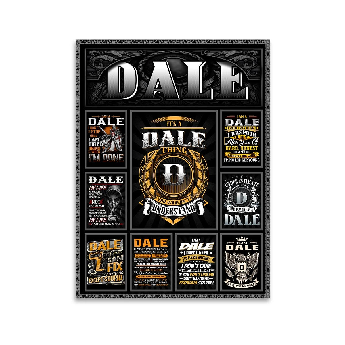 DALE Personalized Sponge Floor Mat – Custom Printed Home Decor 13K1-AR2