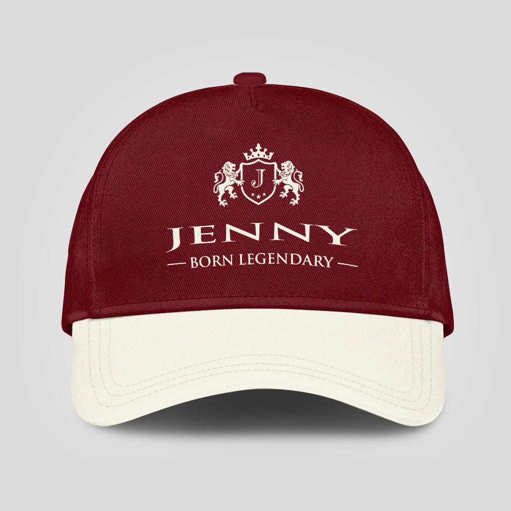 Born Legendary Burgundy And Beige Cap JENNY 13K1 C181PF