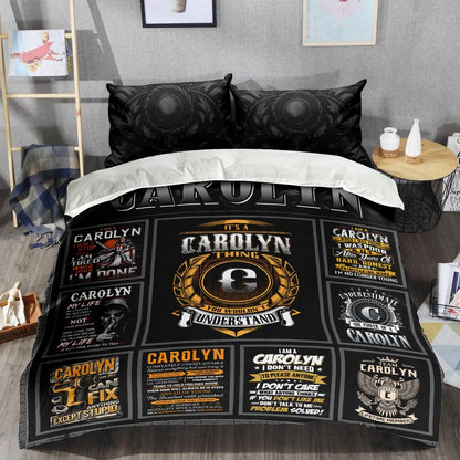 CAROLYN Limited Edition Personalized Bedding Set 13K1-BS2