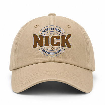Hated By Many Confronted By None Washed Cap NICK 13K1 C36PF