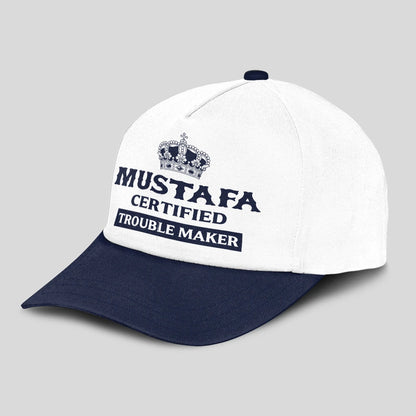 Certified Your Name Trouble Maker Washed Cap MUSTAFA 13K1 C148PF