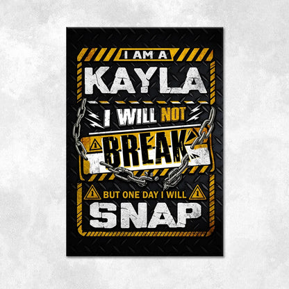 KAYLA Motivational Rug – Black & Yellow Quote Carpet for Living Room 13K1-AR1