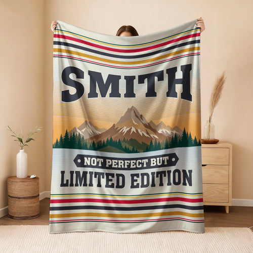 Not Perfect But Limited Edition Vintage Mountain Fleece Blanket SMITH 13K1 BK45