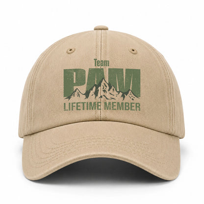 Team Your Name Lifetime Member Mountain Cap PAM 13K1 C58PF
