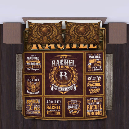 RACHEL Limited Edition Personalized Bedding Set 13K1-BS3