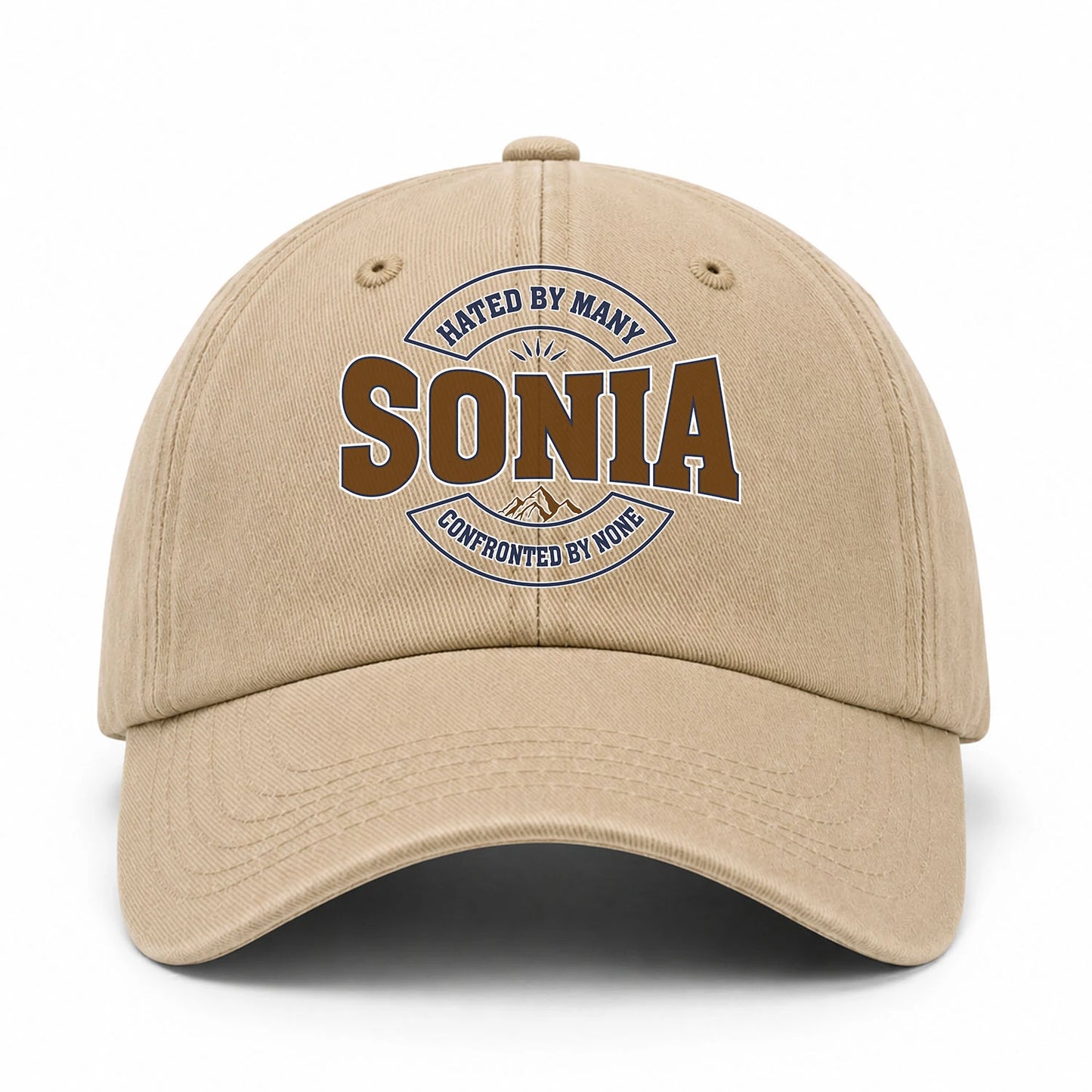 Hated By Many Confronted By None Washed Cap SONIA 13K1 C36PF