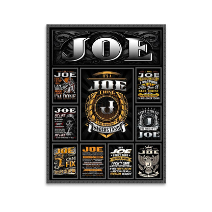 JOE Personalized Sponge Floor Mat – Custom Printed Home Decor 13K1-AR2