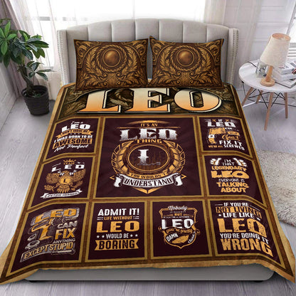 LEO Limited Edition Personalized Bedding Set 13K1-BS3
