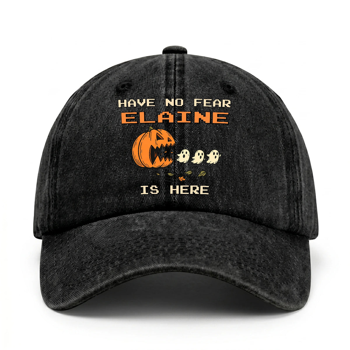 Have No Fear Your Name Is Here Halloween Washed Cap ELAINE 13K1 C108PF