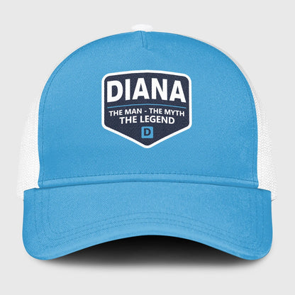 The Man The Myth The Legend Light Blue Mesh Cap DIANA 13K1 C190PF