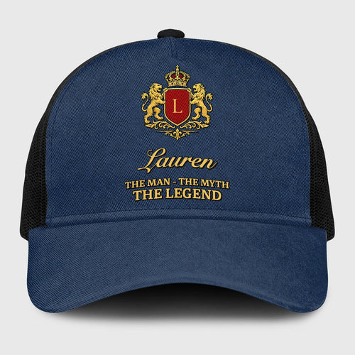 The Man The Myth The Legend Royal Blue Mesh Cap LAUREN 13K1 C187PF