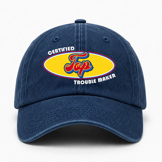 Certified Your Name Trouble Maker Washed Cap TOP 13K1 C73PF