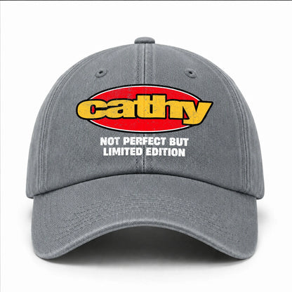 Your Name Not Perfect But Limited Edition Red Logo Washed Cap CATHY 13K1 C84PF