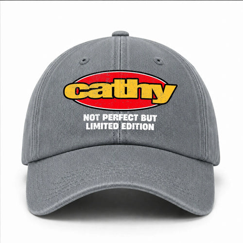 Your Name Not Perfect But Limited Edition Red Logo Washed Cap CATHY 13K1 C84PF