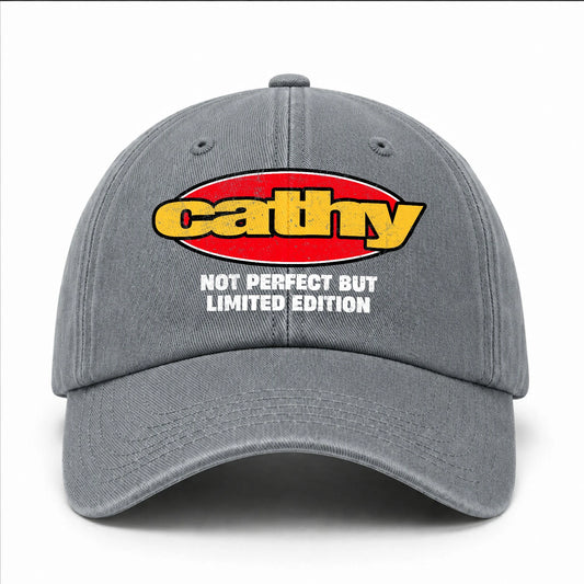 Your Name Not Perfect But Limited Edition Red Logo Washed Cap CATHY 13K1 C84PF