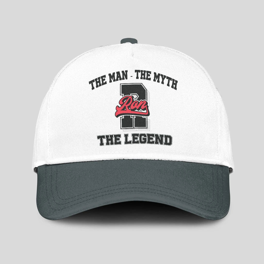 The Man The Myth The Legend Custom Initial Letter And Name Cap RON 13K1 C38PF