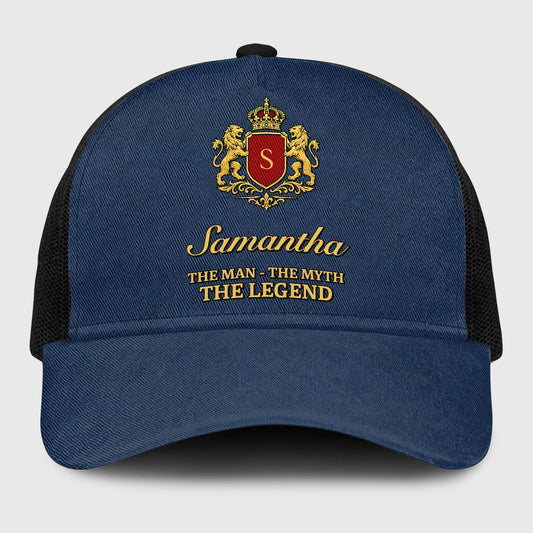 The Man The Myth The Legend Royal Blue Mesh Cap SAMANTHA 13K1 C187PF
