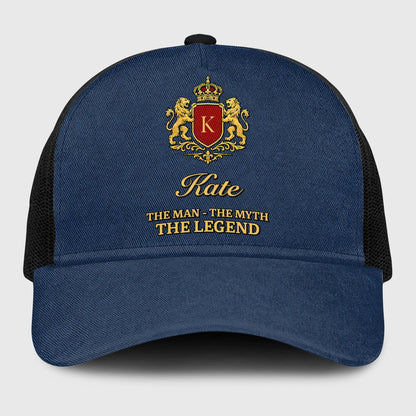 The Man The Myth The Legend Royal Blue Mesh Cap KATE 13K1 C187PF