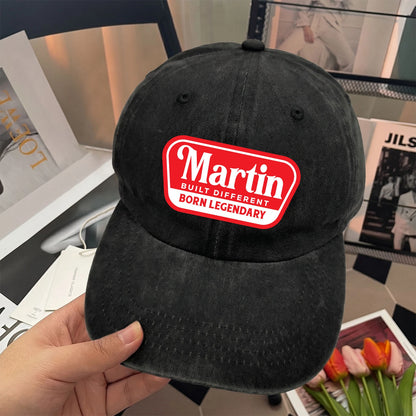 Built Different Born Legendary Red Logo Washed Cap MARTIN 13K1 C63PF