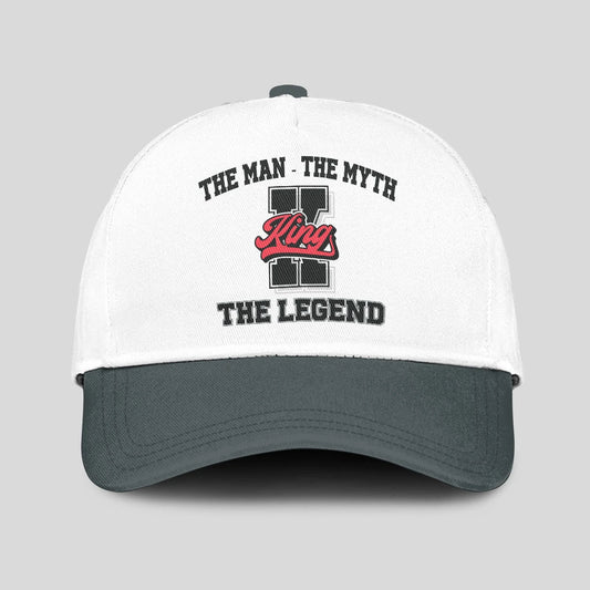 The Man The Myth The Legend Custom Initial Letter And Name Cap KING 13K1 C38PF