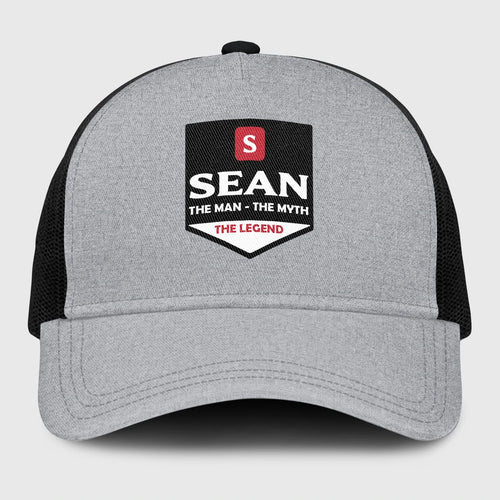 The Man The Myth The Legend Gray Mesh Cap SEAN 13K1 C189PF