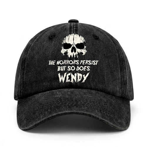 The Horrors Persist But So Does Your Name Cool Skull Washed Cap WENDY 13K1 C134PF