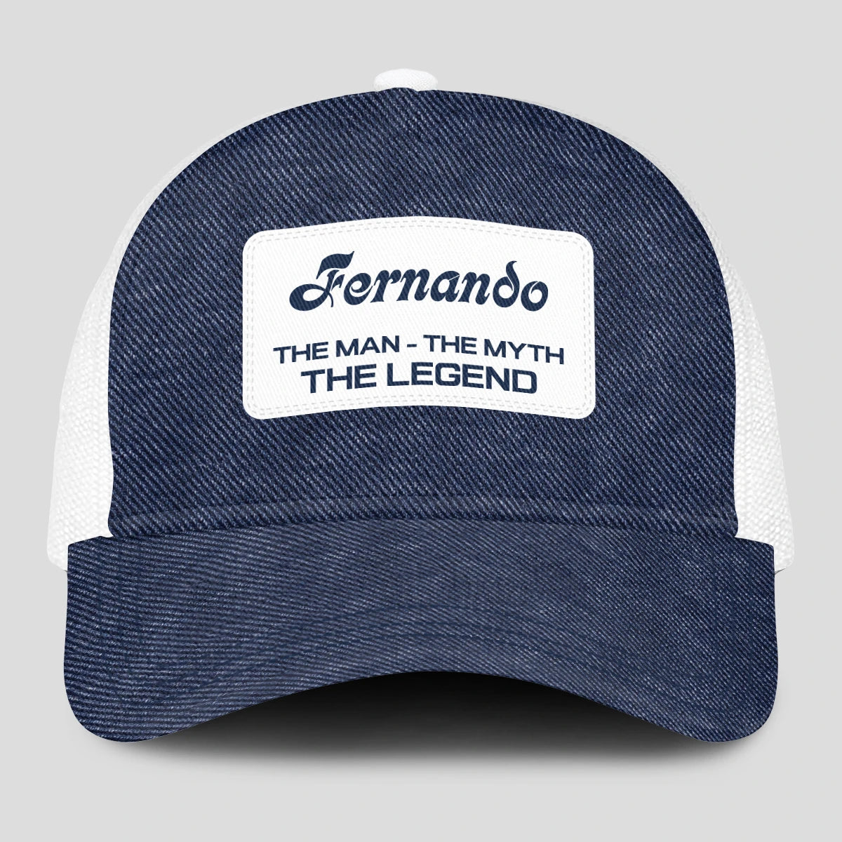 The Man The Myth The Legend Blue Denim Mesh Cap FERNANDO 13K1 C194PF